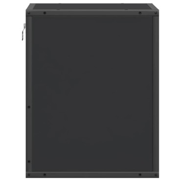 vidaXL Επίτοιχο ντουλάπι κομοδίνου Μαύρο 40x31x39,5cm 1 τεμ.