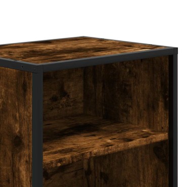 vidaXL Κομοδίνα 2 τεμ. καπνιστή βελανιδιά 40x31x50cm