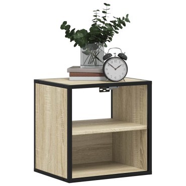 vidaXL Επίτοιχο κομοδίνο Sonoma Oak 40x31x39,5cm 1 τεμ.