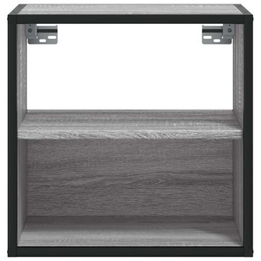 vidaXL Επίτοιχο κομοδίνο Grey Sonoma 40x31x39,5cm 1 τεμ.
