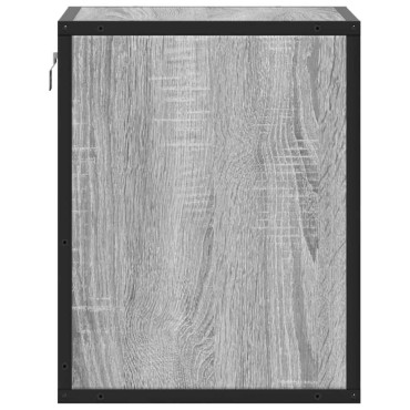 vidaXL Επίτοιχο κομοδίνο Grey Sonoma 40x31x39,5cm 1 τεμ.