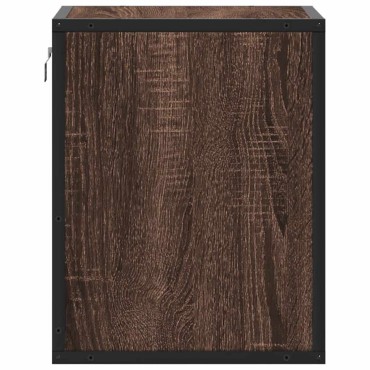 vidaXL Κομοδίνο επίτοιχο ντουλάπι καφέ δρυς 40x31x39,5cm 1 τεμ.
