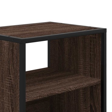 vidaXL Κομοδίνο επίτοιχο ντουλάπι καφέ δρυς 40x31x39,5cm 1 τεμ.