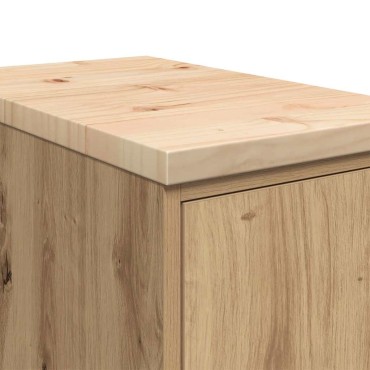 vidaXL ντουλάπι αποθήκευσης γκαράζ 30x51x85 εκ μασίφ ξύλο πεύκο