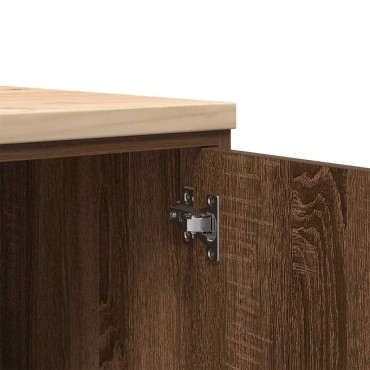 vidaXL ντουλάπι αποθήκευσης γκαράζ 40x51x85 εκ μασίφ ξύλο πεύκο