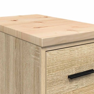 vidaXL ντουλάπι αποθήκευσης γκαράζ 30x51x85 εκ μασίφ ξύλο πεύκο