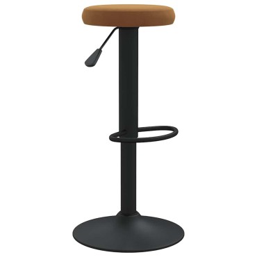 vidaXL Σκαμπό Μπαρ 2 τεμ. Καφέ Βελούδινα 31x(58-78)cm