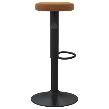vidaXL Σκαμπό Μπαρ 2 τεμ. Καφέ Βελούδινα 31x(58-78)cm