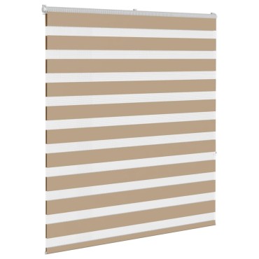 vidaXL Ζέβρα τυφλή 125x150 cm Πλάτος υφάσματος 120,9 εκ. Πολυεστέρας