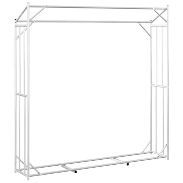 vidaxL Ράφι για καυσόξυλα με κάλυμμα βροχής 200x40x200 εκ.