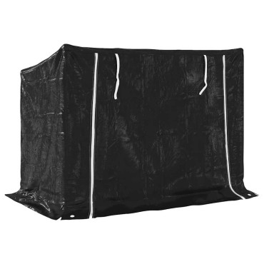 vidaxL Ράφι για καυσόξυλα με κάλυμμα βροχής 151x80,5x110,5 εκ.