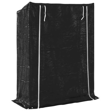vidaxL Ράφι για καυσόξυλα με κάλυμμα βροχής 150x60x200 εκ.