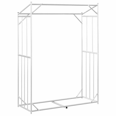vidaxL Ράφι για καυσόξυλα με κάλυμμα βροχής 150x60x200 εκ.