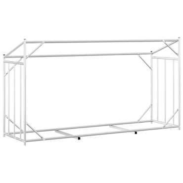 vidaxL Ράφι για καυσόξυλα με κάλυμμα βροχής 200,5x60,5x110,5 εκ.
