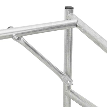 vidaxL Ράφι για καυσόξυλα με κάλυμμα βροχής 100,5x100,5x110,5 εκ.