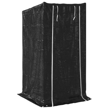 vidaxL Ράφι για καυσόξυλα με κάλυμμα βροχής 100x100x200 εκ.