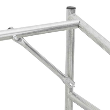 vidaxL Ράφι για καυσόξυλα με κάλυμμα βροχής 100x100x200 εκ.