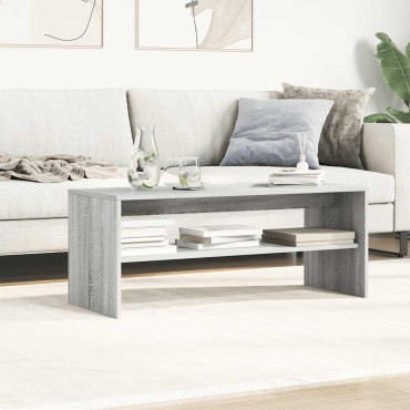 vidaXL Έπιπλο Τηλεόρασης Γκρι Sonoma 100x40x40cm από Επεξεργ. Ξύλο