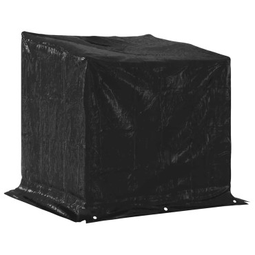 vidaxL Ράφι για καυσόξυλα με κάλυμμα βροχής 100,5x80,5x110,5 εκ.