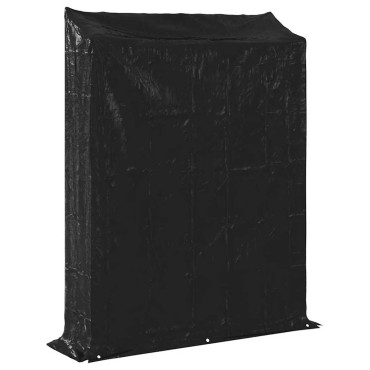 vidaxL Ράφι για καυσόξυλα με κάλυμμα βροχής 150x40x200 εκ.