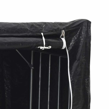 vidaxL Ράφι για καυσόξυλα με κάλυμμα βροχής 150x40x200 εκ.