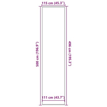 vidaXL Πατάκι Εισόδου Μπλε 115 x 500 εκ.