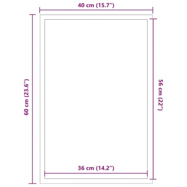 vidaXL Πατάκι Εισόδου Μαύρο 40 x 60 εκ.
