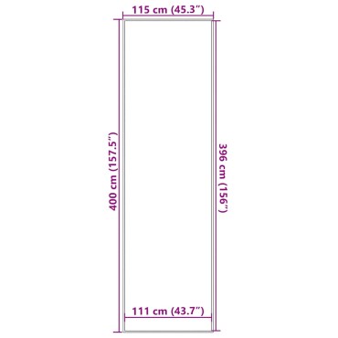 vidaXL Πατάκι Εισόδου Μπλε 115 x 400 εκ.