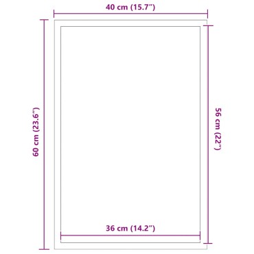 vidaXL Πατάκι Εισόδου Γκρι 40 x 60 εκ.