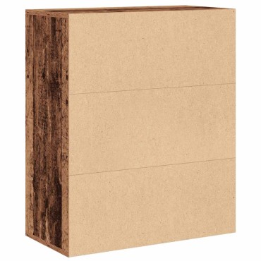 vidaXL Βιβλιοθήκη Παλαιό Ξύλο 60x30x71,5cm Επεξεργ. Ξύλο 1 τεμ.