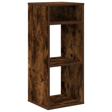 vidaXL Βιβλιοθήκη Καπνιστή Δρυς 34x31x80cm από Επεξεργασμένο Ξύλο 1 τεμ.