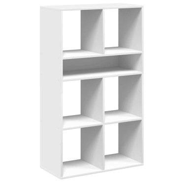 vidaXL Βιβλιοθήκη με 5 Ράφια Λευκή 66x31x112cm Επεξεργασμένο Ξύλο 1 τεμ.