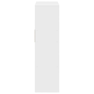 vidaXL Βιβλιοθήκη με 5 Ράφια Λευκή 66x31x112cm Επεξεργασμένο Ξύλο 1 τεμ.
