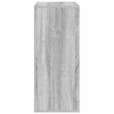 vidaXL Βιβλιοθήκη Γκρι Sonoma 60x30x71,5cm από Επεξεργασμένο Ξύλο 1 τεμ.