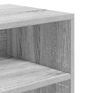 vidaXL Βιβλιοθήκη Γκρι Sonoma 60x30x71,5cm από Επεξεργασμένο Ξύλο 1 τεμ.