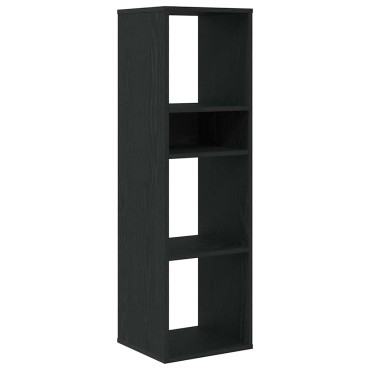 vidaXL Βιβλιοθήκη Μαύρη 34x31x112cm από Επεξεργασμένο Ξύλο 1 τεμ.