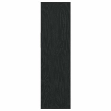 vidaXL Βιβλιοθήκη Μαύρη 34x31x112cm από Επεξεργασμένο Ξύλο 1 τεμ.