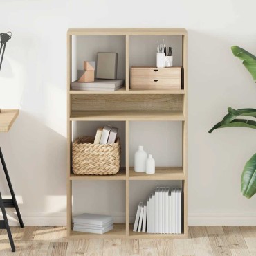 vidaXL Βιβλιοθήκη Χρώμα Sonoma Δρυς 66x31x112cm Επεξεργασμένο Ξύλο 1 τεμ.