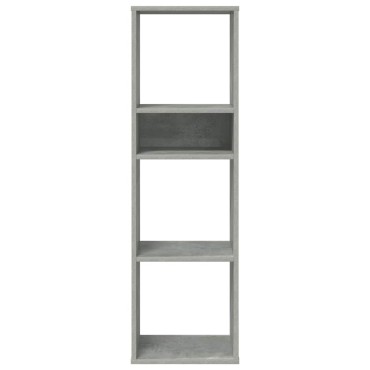 vidaXL Βιβλιοθήκη Γκρι του Σκυροδέματος 34x31x112cm από Μοριοσανίδα 1 τεμ.