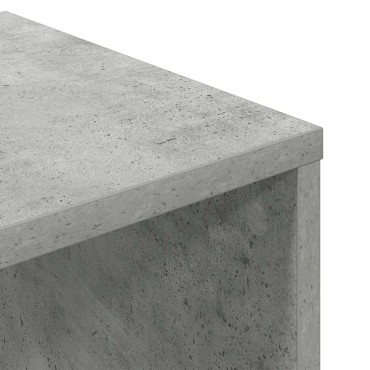 vidaXL Βιβλιοθήκη Γκρι του Σκυροδέματος 34x31x112cm από Μοριοσανίδα 1 τεμ.