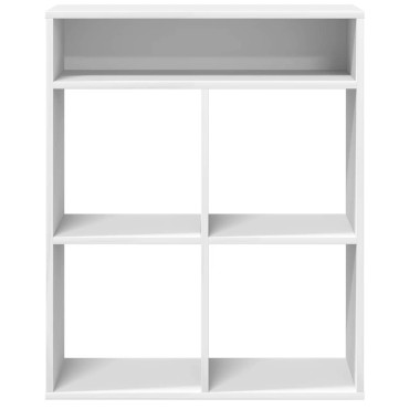 vidaXL Βιβλιοθήκη Λευκή 66x31x80cm από Επεξεργασμένο Ξύλο 1 τεμ.