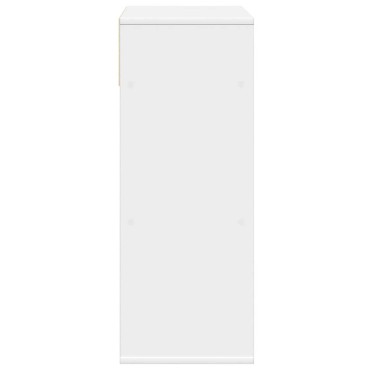 vidaXL Βιβλιοθήκη Λευκή 66x31x80cm από Επεξεργασμένο Ξύλο 1 τεμ.