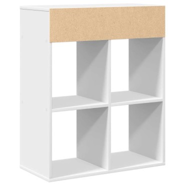 vidaXL Βιβλιοθήκη Λευκή 66x31x80cm από Επεξεργασμένο Ξύλο 1 τεμ.