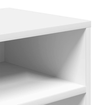 vidaXL Βιβλιοθήκη Λευκή 66x31x80cm από Επεξεργασμένο Ξύλο 1 τεμ.
