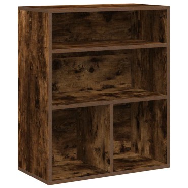 vidaXL Βιβλιοθήκη Καπνιστή Δρυς 60x30x71,5cm από Επεξεργασμένο Ξύλο 1 τεμ.