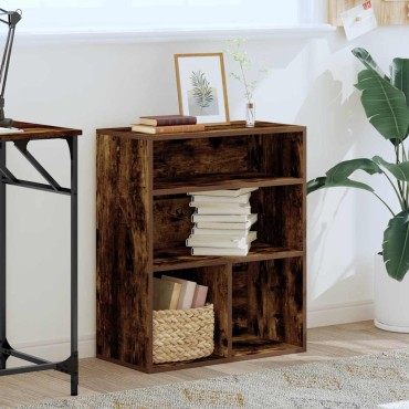 vidaXL Βιβλιοθήκη Καπνιστή Δρυς 60x30x71,5cm από Επεξεργασμένο Ξύλο 1 τεμ.