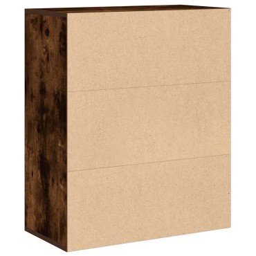 vidaXL Βιβλιοθήκη Καπνιστή Δρυς 60x30x71,5cm από Επεξεργασμένο Ξύλο 1 τεμ.