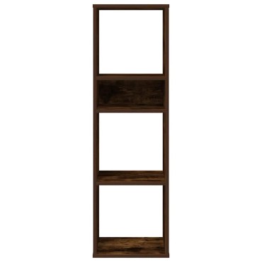 vidaXL Βιβλιοθήκη Καπνιστή Δρυς 34x31x112cm από Επεξεργασμένο Ξύλο 1 τεμ.