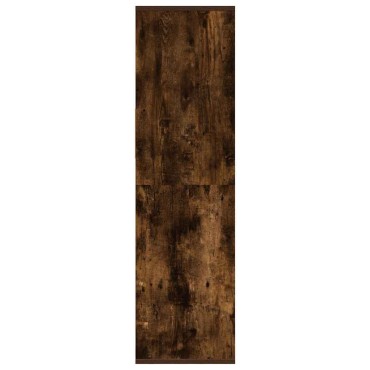 vidaXL Βιβλιοθήκη Καπνιστή Δρυς 34x31x112cm από Επεξεργασμένο Ξύλο 1 τεμ.