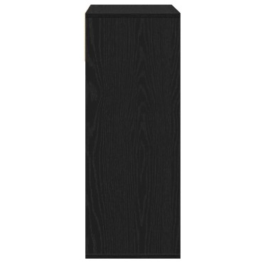 vidaXL Βιβλιοθήκη με 5 Ράφια Μαύρη 66x31x80cm Επεξεργασμένο Ξύλο 1 τεμ.